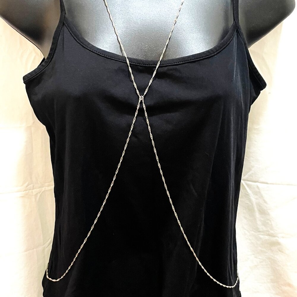 Chic Silver Body Chain Necklace